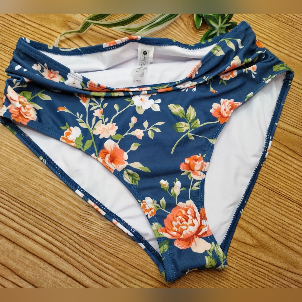 Women's Holipick Floral Bikini Bottom Size M